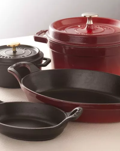Enamelled Cast Iron Cookware Set